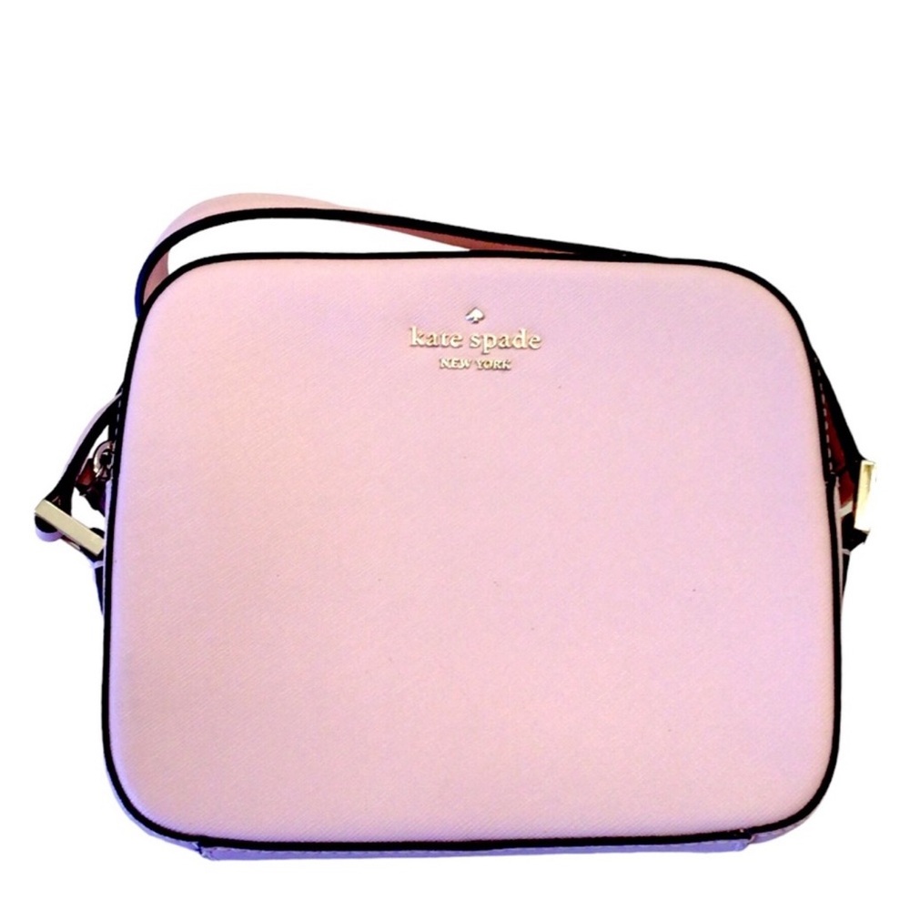 Kate Spade Cammi Saffiano Leather Crossbody Handbag Pink - Picture 3 of 13